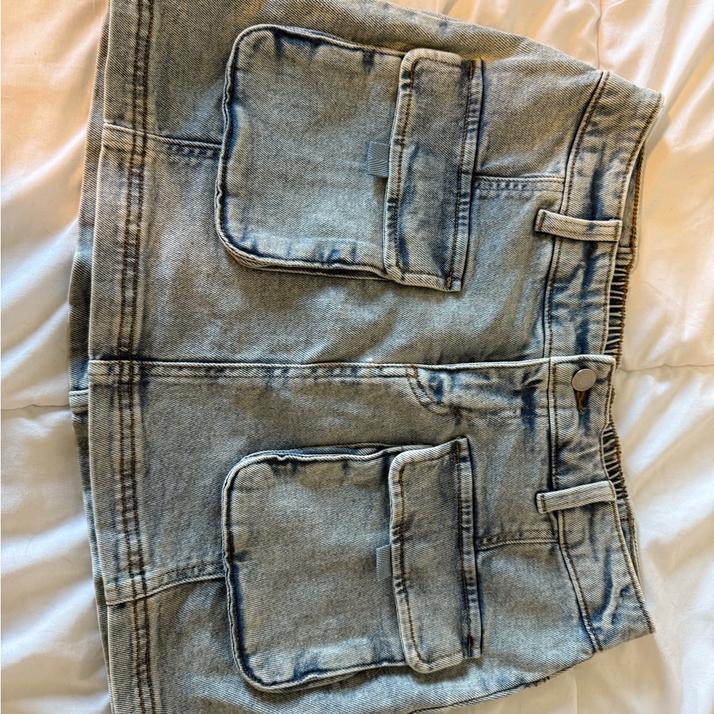 Wild Fable Denim Mini Skirt with Pockets